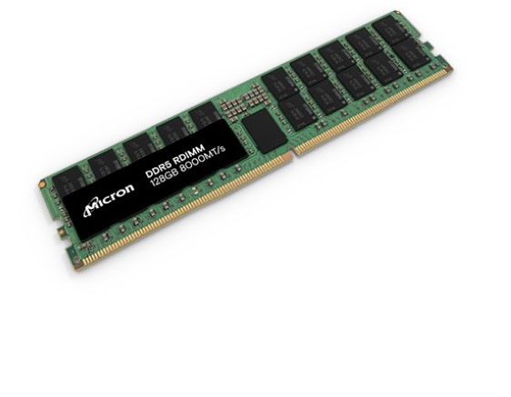 美光DDR5 128GB RDIMM （图源：美光）