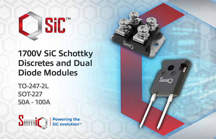 SemiQ introduces 1700V SiC diode discrete devices and bidirectional diode modules