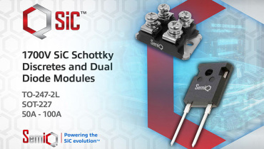 SemiQ Introduces 1700V SiC Schottky Diode Discrete Devices and Bidirectional Diode Modules