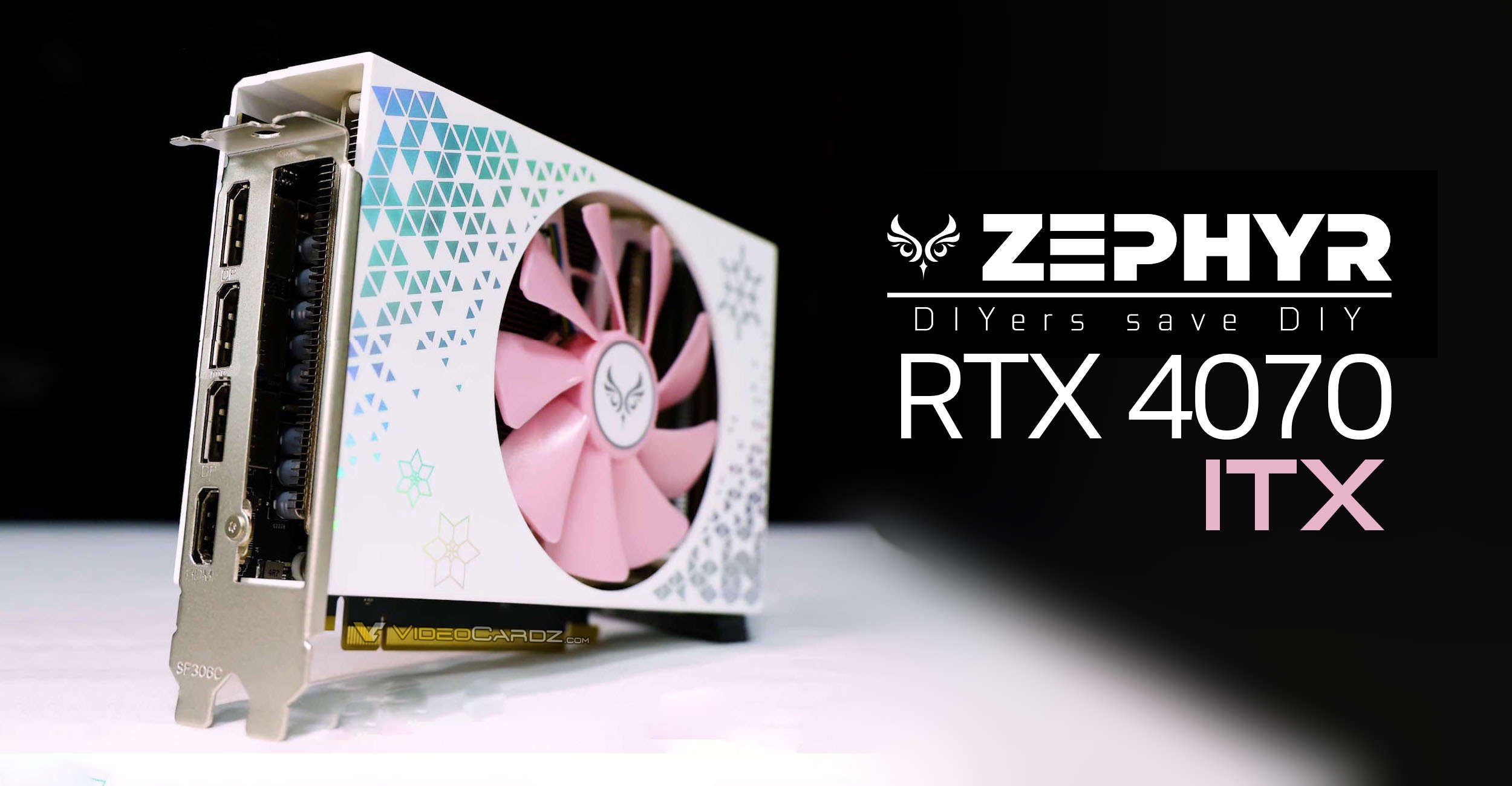 Zephyr unveils the world's first Nvidia RTX 4070 ITX graphics card (Source: Zephyr).