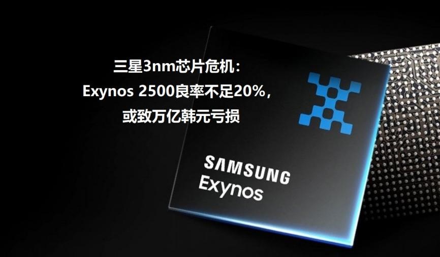 Figure: Samsung's 3nm chip crisis: Exynos 2500 yield rate is less than 20%, which may cause a trillion won loss