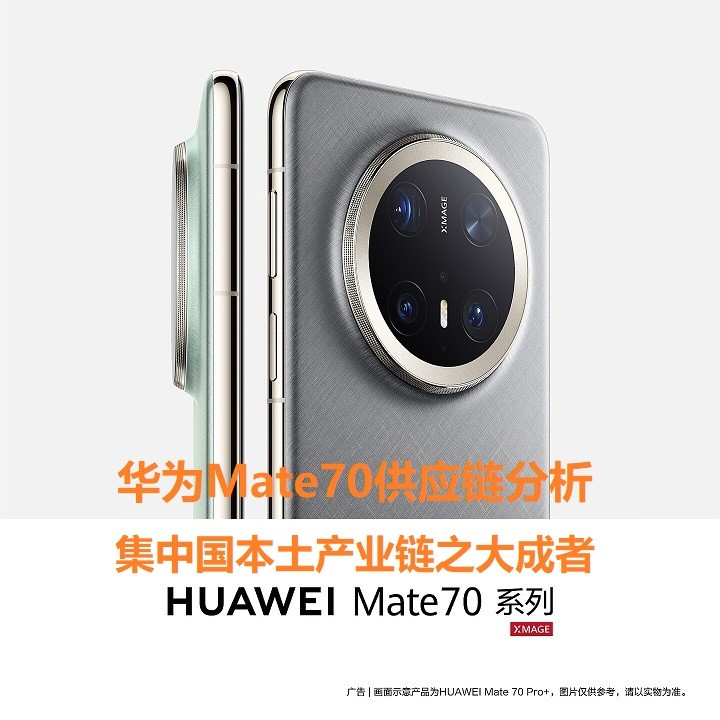 Figure: Supply chain analysis of Huawei Mate70