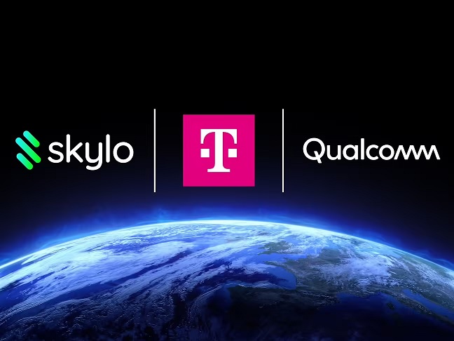 图：德国电信、高通和Skylo Technologies宣布在欧洲首次实现了运营商原生NB-NTN（非地面网络）卫星直连手机短信收发功能