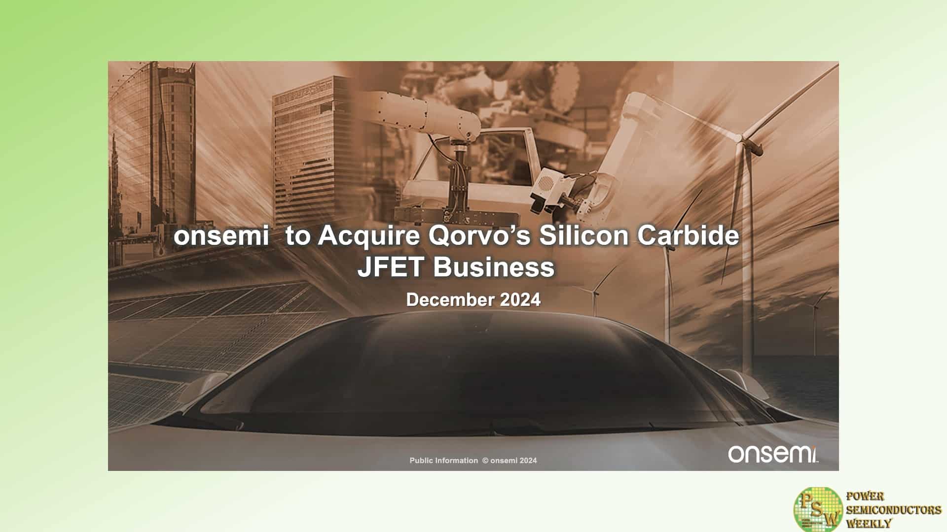 Figure: Onsemi acquires Qorvo's SiC JFET business to capture the next-generation power semiconductor market (Source: onsemi)