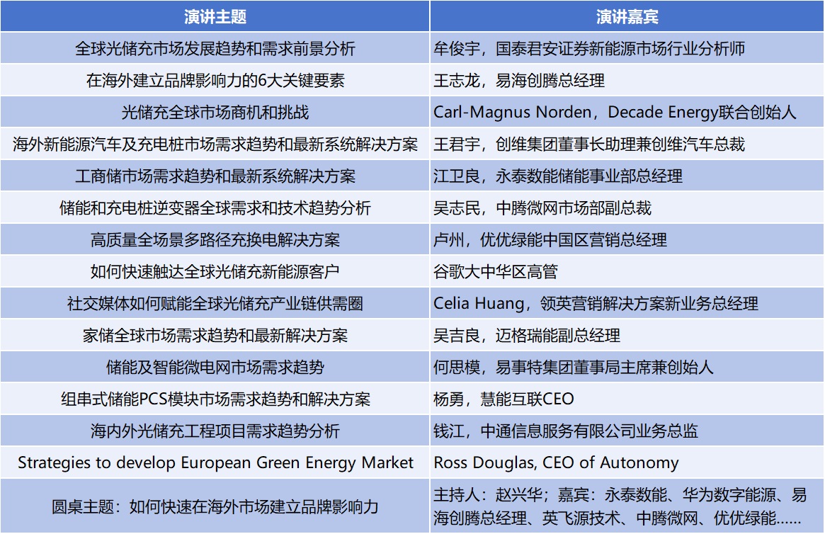 图：2025国际新能源产业营销峰会部分精彩主题分享