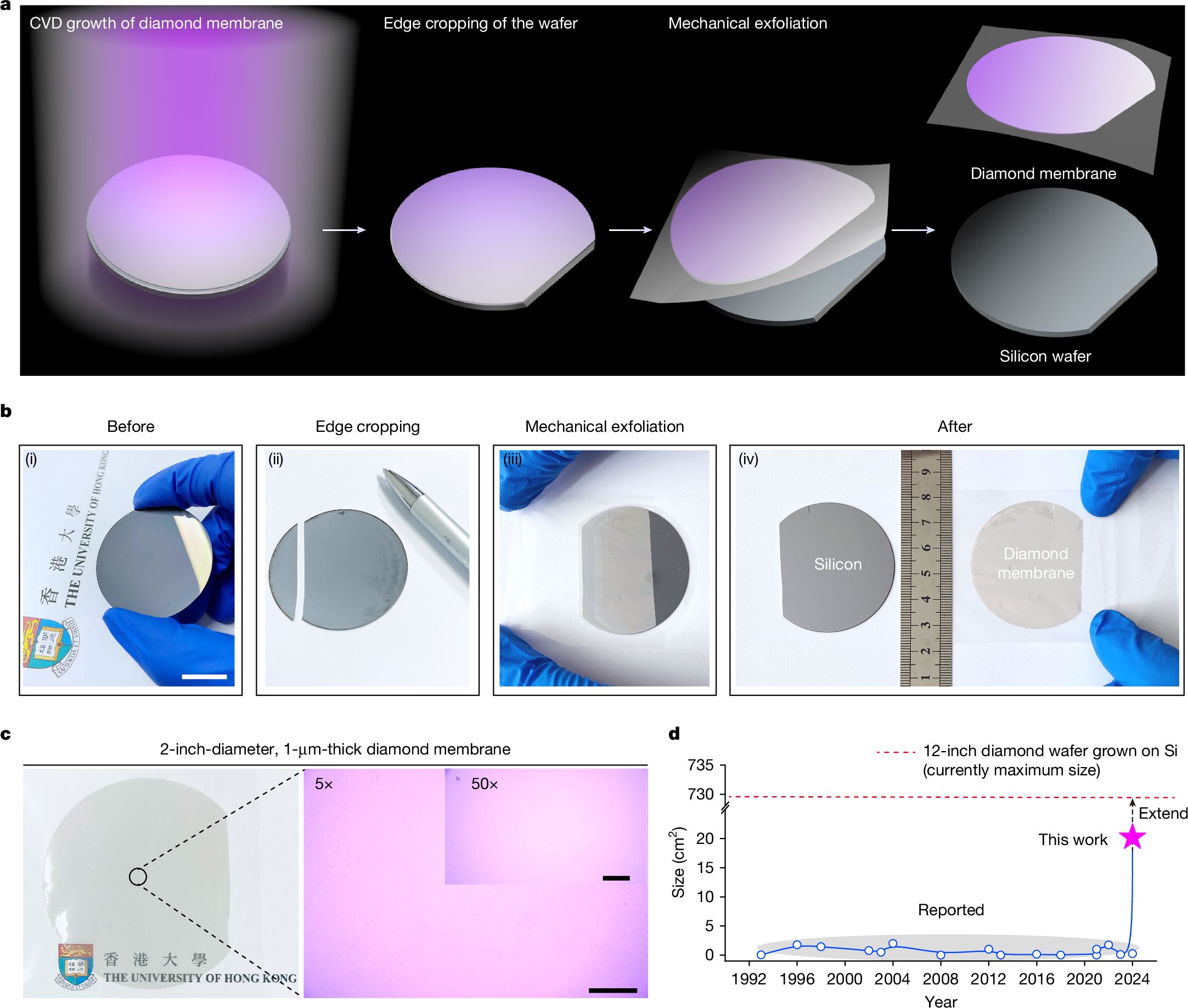 Figure: Diamond film technology breakthroughs: driving new changes in the semiconductor industry (Source: Nature).