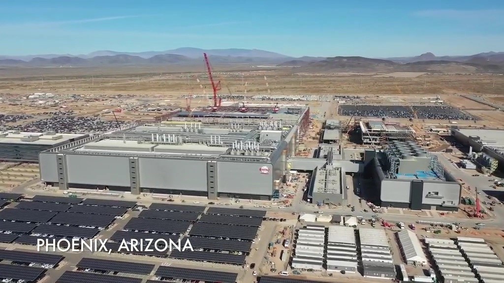 Pictured: TSMC's wafer fab in Arizona, USA