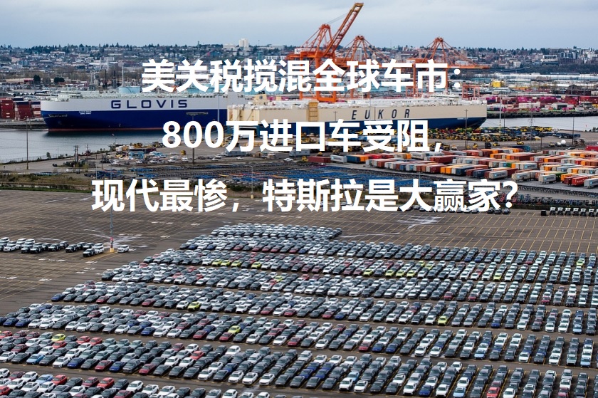 图：美关税搅混全球车市：800万进口车受阻，现代最惨，特斯拉是大赢家？