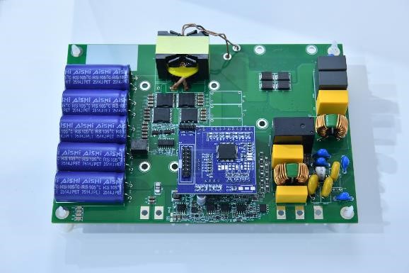 Figure: GigaDevice 500W single-stage photovoltaic microinverter solution display board